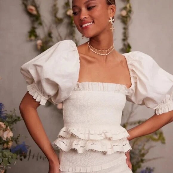 Anthropologie Tops - V. Chapman Leilani Top in Natural Size 10